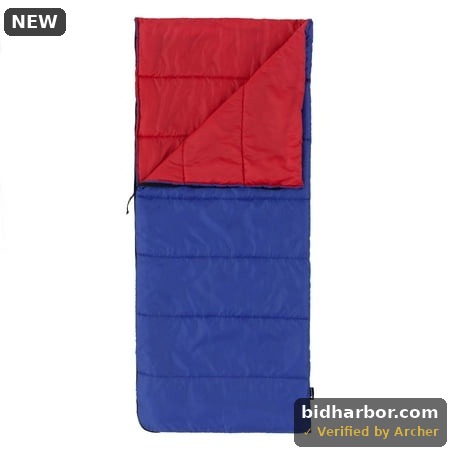 Ozark Trail Youth Warm Weather Rectangle Sleeping Bag - Blue & Red (youth Size 64  X 28 )