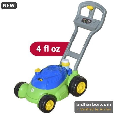 Play Day Bubble Mower  Includes 4 Fl Oz Solution for Children Ages 3 and up