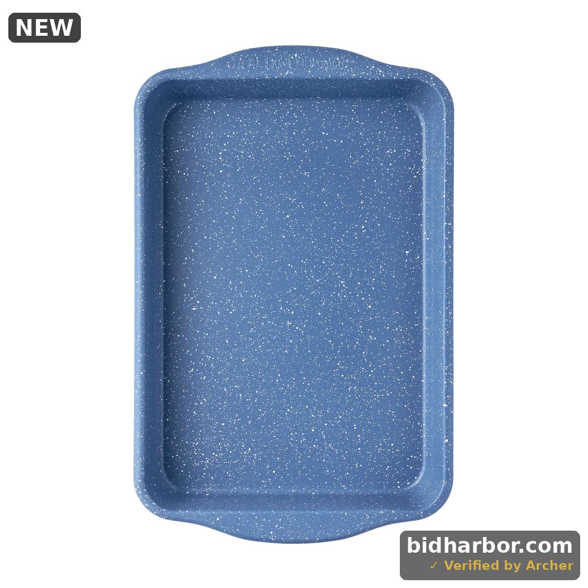 The Pioneer Woman 8-Inch Square Nonstick Cake Pan, Aluminized Steel, Blue Speckle