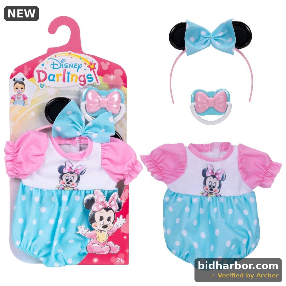 Jakks Baby Minnie Deluxe Baby Doll Outfit Pink/Turquoise/White