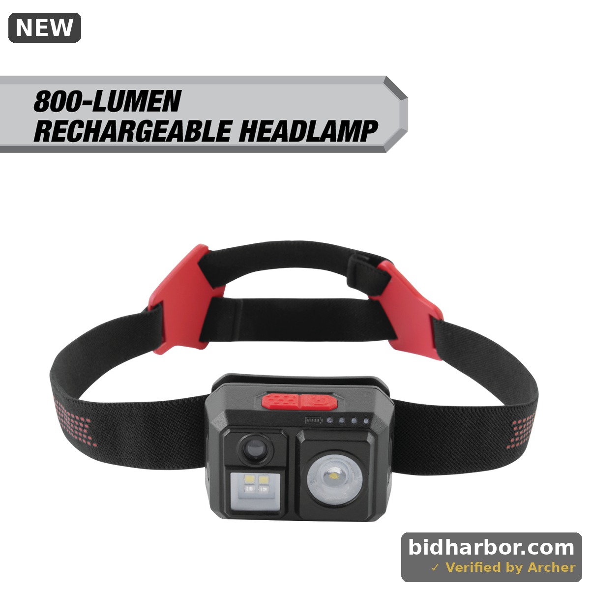 Hyper Tough 800-Lumen Rechargeable Headlamp