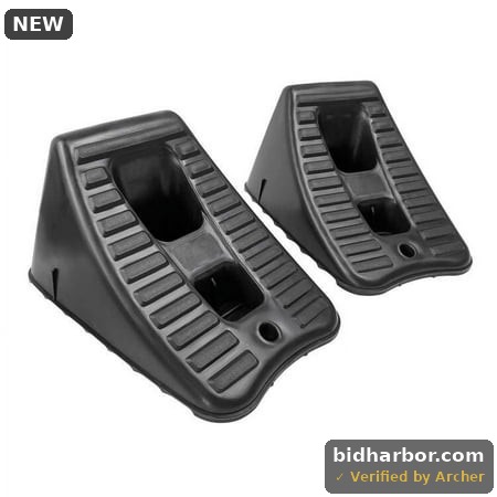 Hyper Tough Plastic Wheel Chock 2Pack