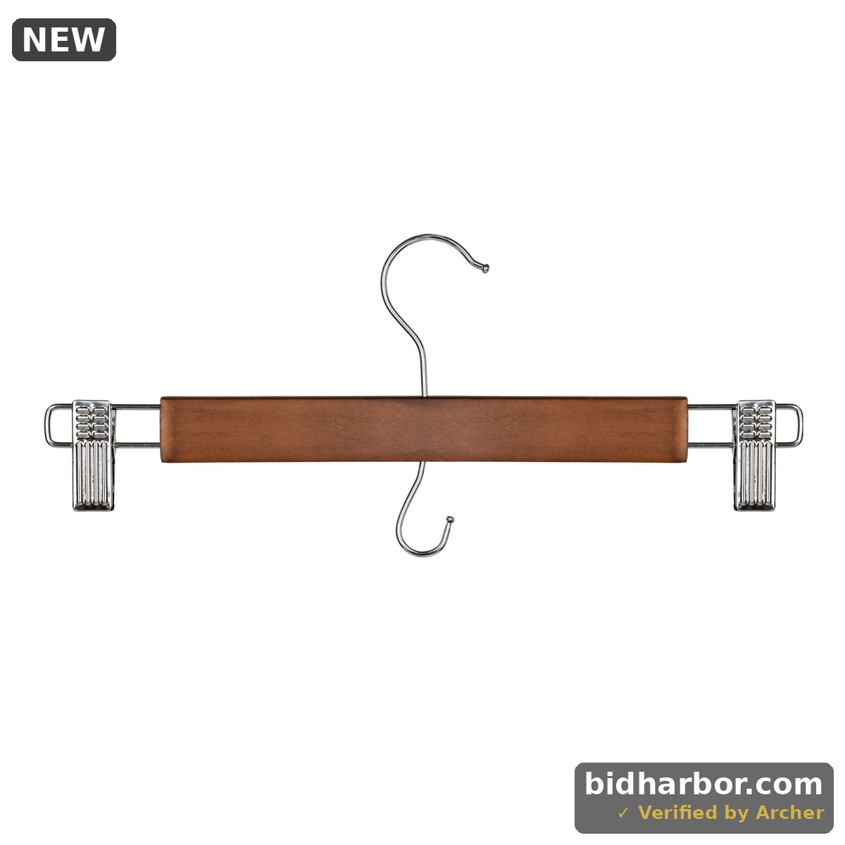 Better Homes & Gardens Walnut Finish Wood Pant & Skirt Adult Hangers 3 Count