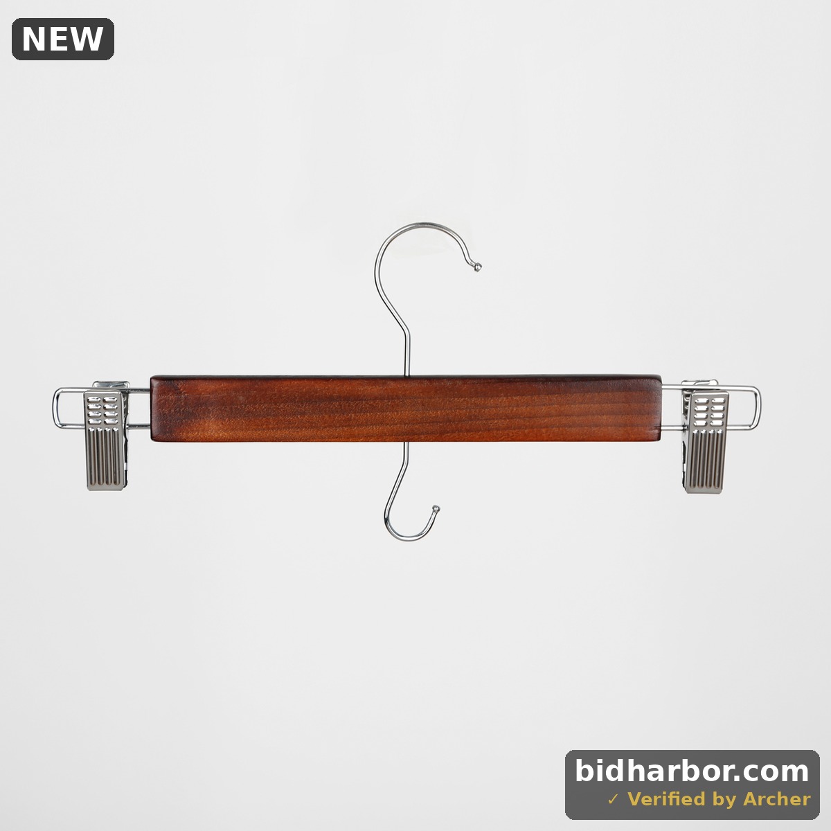Better Homes & Gardens Walnut Finish Wood Pant & Skirt Adult Hangers  3 Count