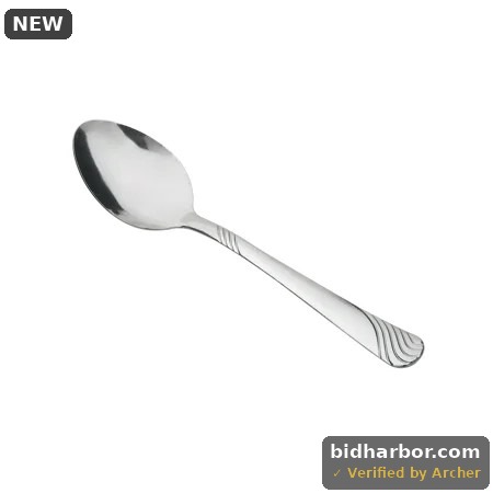 Mainstays Teaspoons Swirl Stainless Steel  Adult  4 Piece Set  Silver
