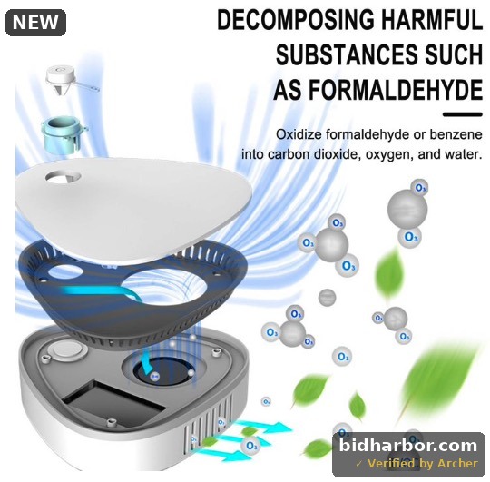 Odor Remover Machine for Smoke Smell, Ultimate Odor Remover, Smoke Odor Remover for Home, Car, Pet, Refrigerator, Shoe cabinet, Hunting bag