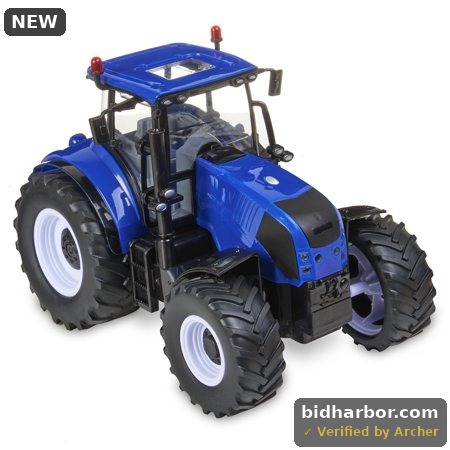 Adventure Force Blue Farm Tractor – Play Vehicle with Lights & Sounds