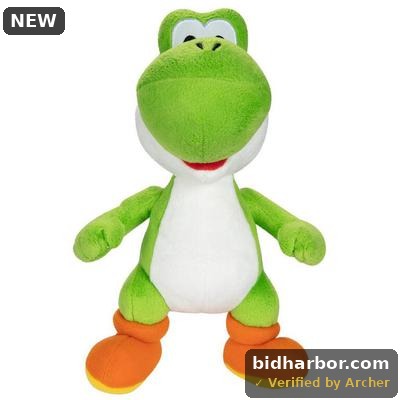 Nintendo Super Mario 9 Inch Yoshi Plush Toy Figure (Selections May Vary)