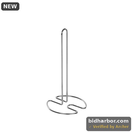 Mainstays Countertop Paper Towel Holder Stand  Silver Metal Kitchen Paper Towel Roll Holder and Dispenser for Kitchen Counter Storage