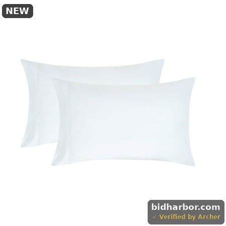 Mainstays Super Soft Brushed Microfiber Pillowcase Set  Arctic White  Standard/Queen  2 Piece