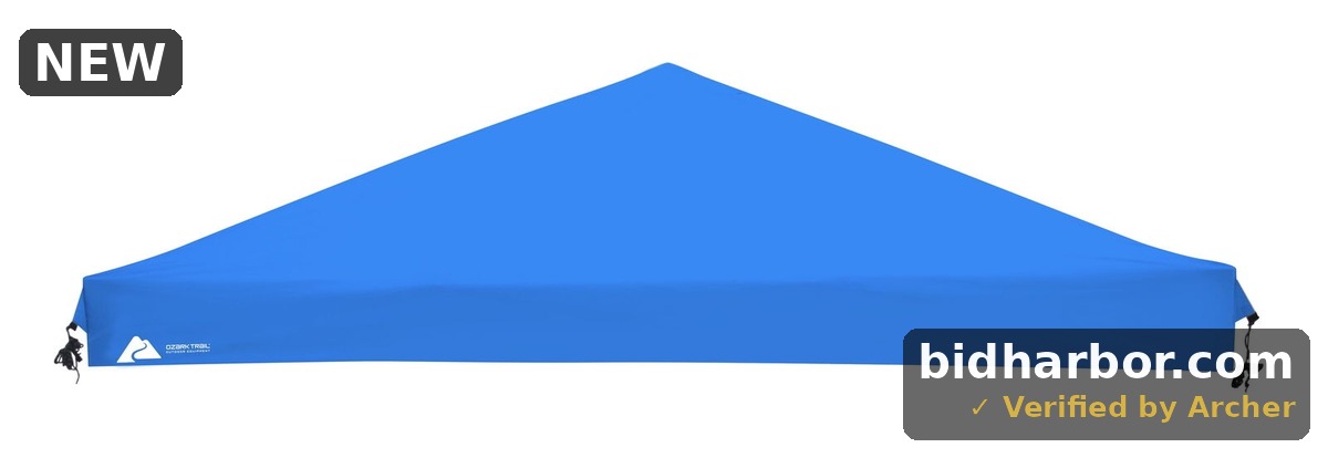 Ozark Trail 10  X 10  Instant Slant Leg Pop up Canopy Replacement Top Shading Cover  Blue