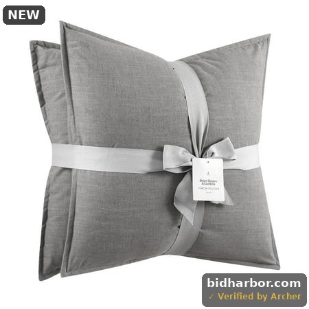 Better Homes & Gardens 20 X20  Grey Bisque 2-Pack Linen Decorative Pillows