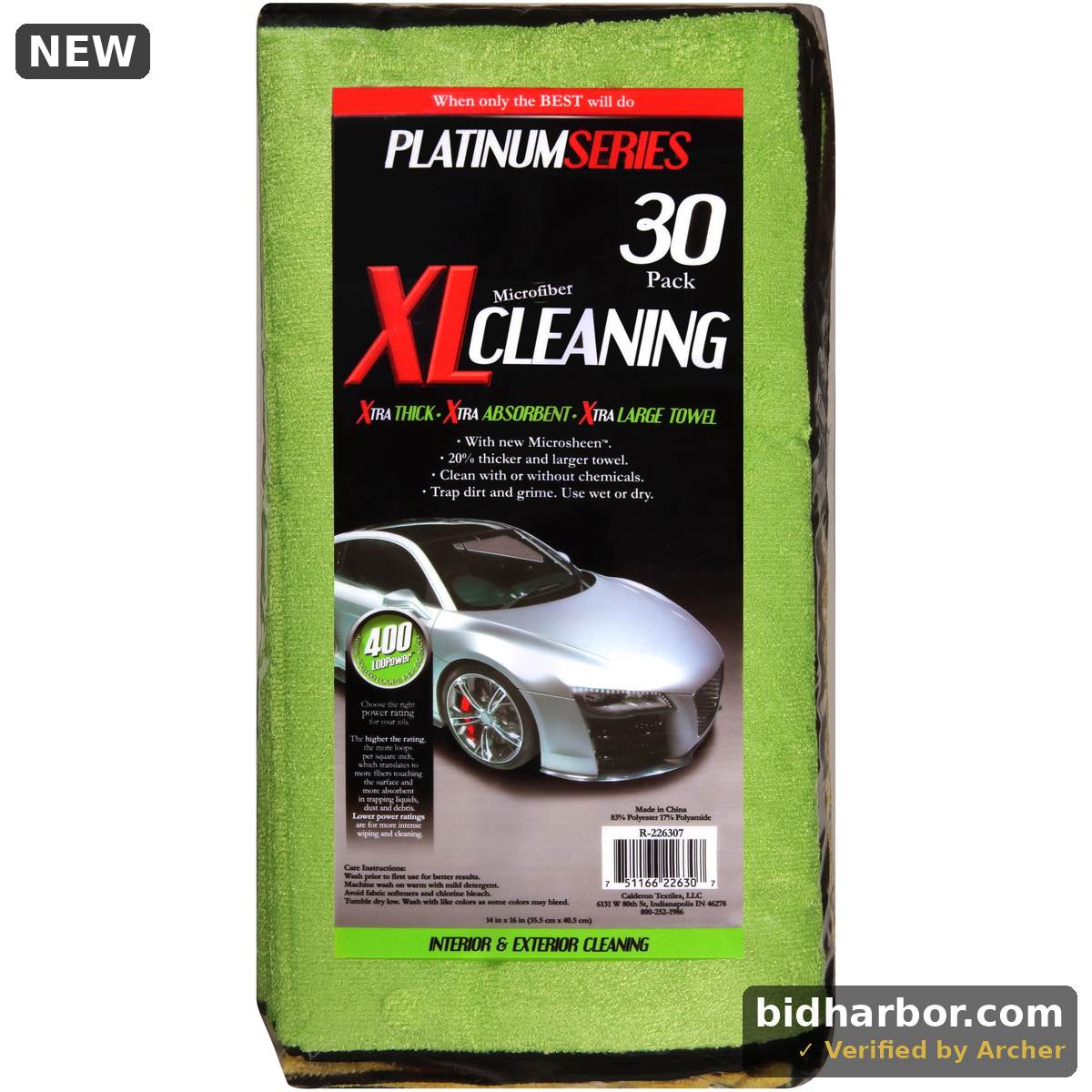 Platinum Series XL Multi-Purpose Microfiber Cleaning Towels  30 Pack