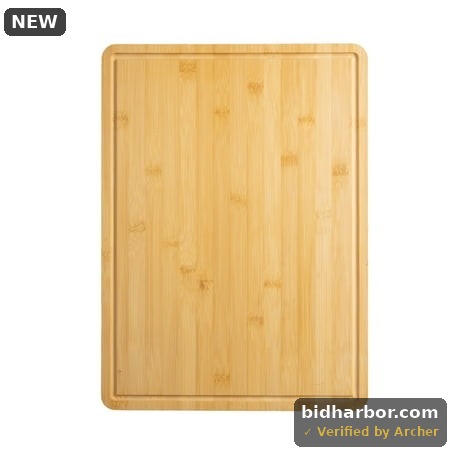Mainstays 12  X 17.5  Non-slip Bamboo Cutting Board  100% Natural Bamboo Color  with Juice Groove