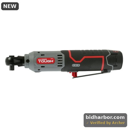 Hyper Tough 12V Max* Lithium-Ion Cordless 3/8-inch Ratchet with 1.5Ah Battery and Charger  98804  New