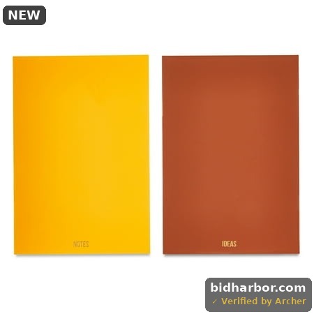 Pen+Gear Simulated Leather Journals  Golden Pond & Cognac Brown  5.5  X 8   60 Ruled Pages  Set of 2