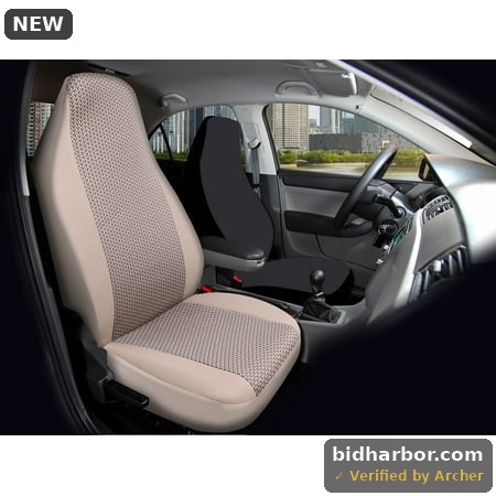 Auto Drive 1pc Atlanta Tan Seat Cover-Universal Fit  Assembled Product-2202SC262