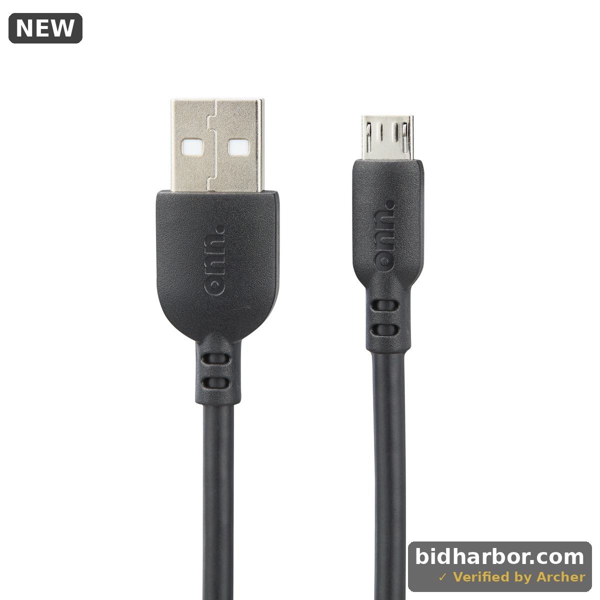 Onn 3ft Micro-USB to USB Charging Cable  Black