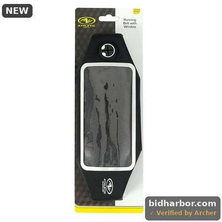 Athletic Works Running Belt with Window for Full - Function Touchscreen Operation of Phone with Adjustable Belt