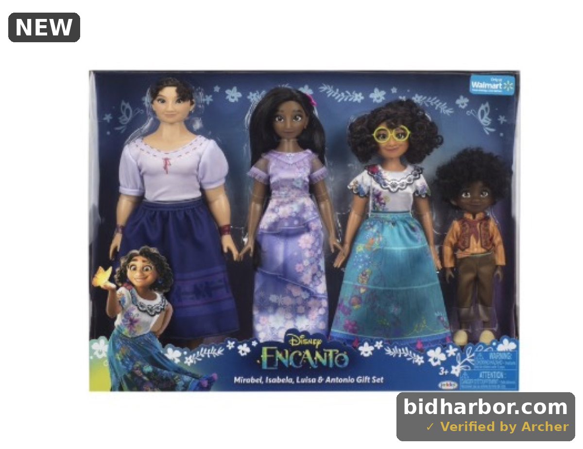 Disney Encanto Mirabel Isabela Luisa & Antonio Fashion Doll Gift Set Walmart Exclusive Children Ages 3+