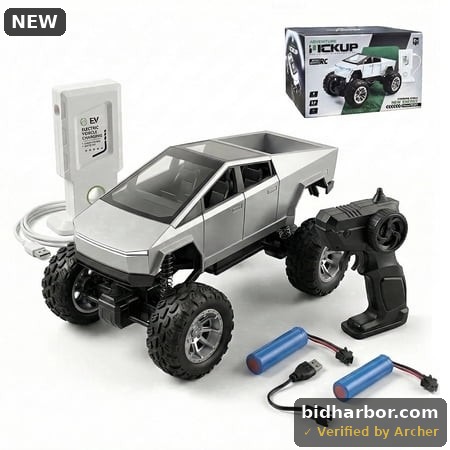WLBES Remote Control Car  2 Batteries All-Terrain Off-Road RC Vehicle with Charging Station  2.4GHz Toy Car for Kids 3+