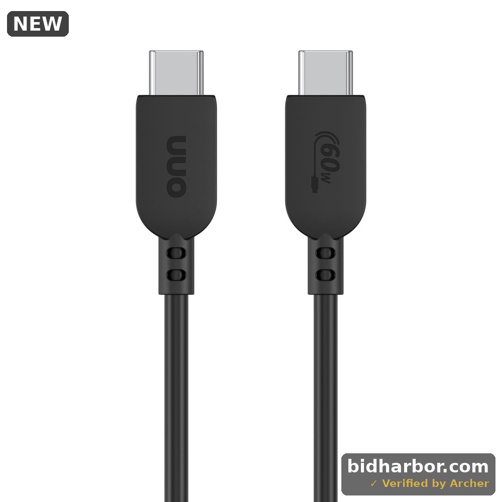 onn 10ft USB-C To USB-C Charging Cable Fast Charging USB-IF Certified