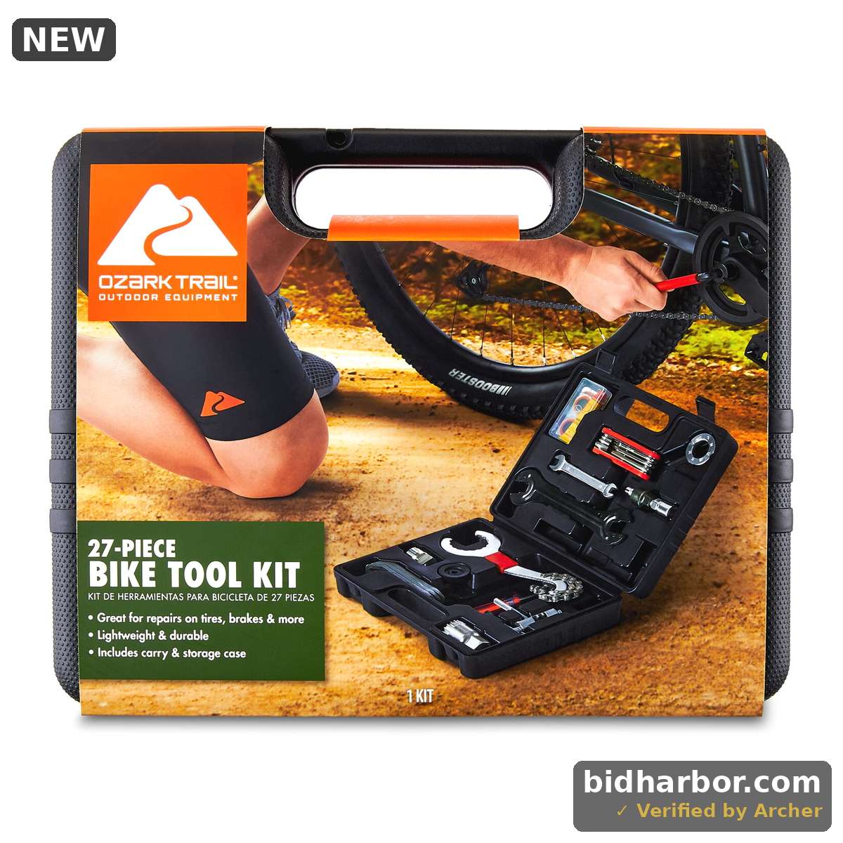 GreatStar Ozark Trail Bicycle Repair Tool Kit 27 Piece Product Weight 2lb