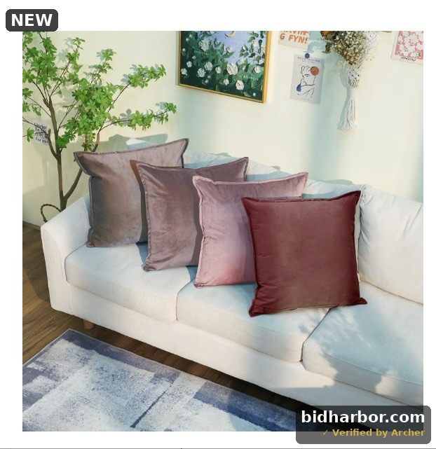 NOSTHEART Throw Pillow Covers 16 x 16, Pink,Velvet Colour Gradient Decorative Cushion Cover Set of 4, Multicolor Pillowcase, Soft Velvet Pillowcase for Bed Sofa Bedroom Home Decor