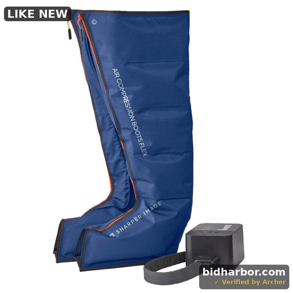 Sharper Image Air Compression Boots Flex Leg Recovery System  Small/Medium