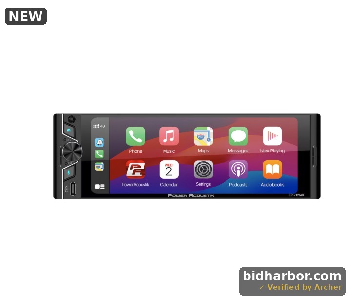 Power Acoustik CP-71WAK Single DIN 6.5" Touchscreen Car Stereo