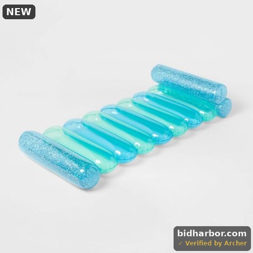 Sun Squad Two-Toned Lounge Blue - Water Toys And Floats - Inflatable Pool Toys
