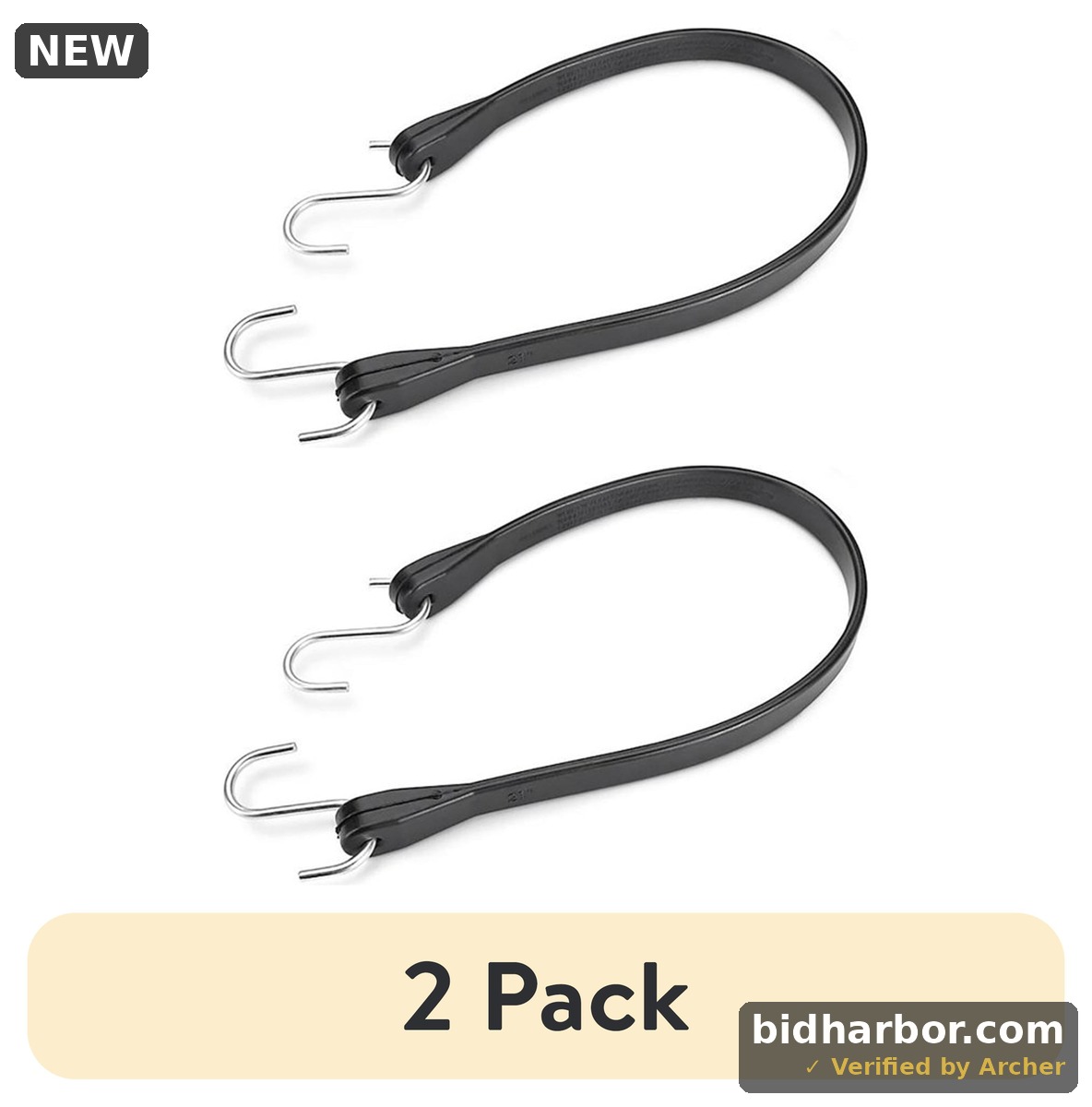 Hyper Tough  Rubber Strap Bungee Cords  21   1 Pack  0.2 Lb