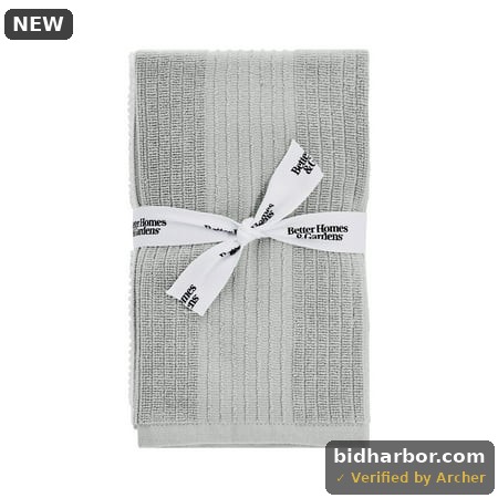 Better Homes & Gardens 4pk Barmop Set 16 X19 Soft Silver
