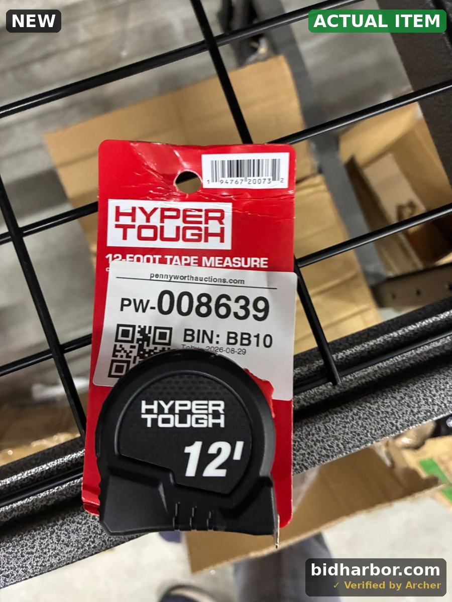 Hyper Tough 12-foot Tape Measure with Nylon Coated Blade