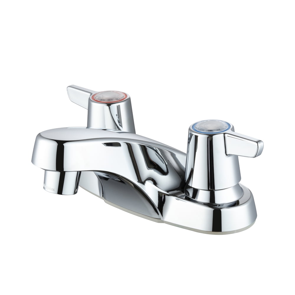 Mainstays Nonmetallic 4 Centerset Bathroom Faucet in Chrome
