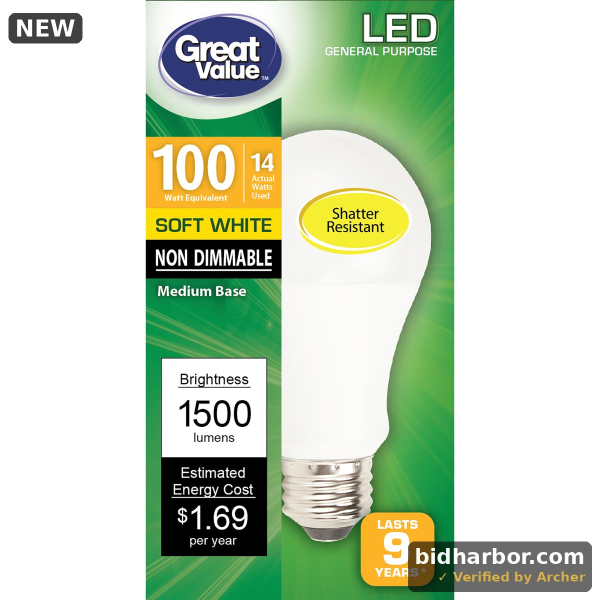 Ocfoodmarket GV 100 Watt Single Bulb
