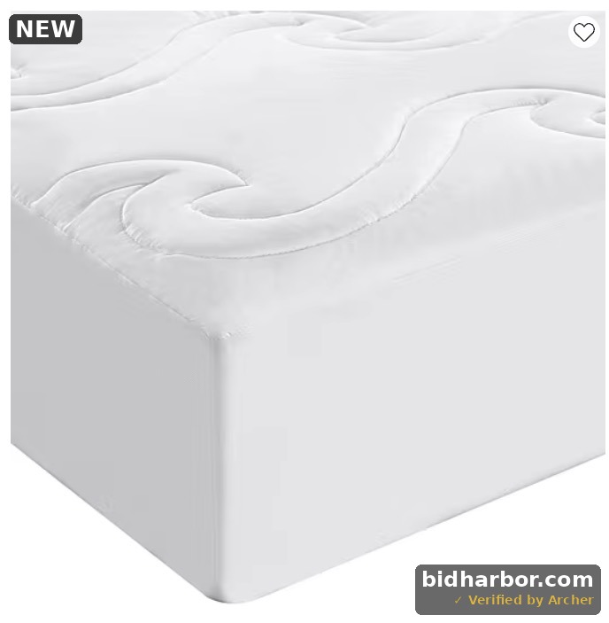 Renova Repreve Recycled Fiber Mattress Pad, One Size, White