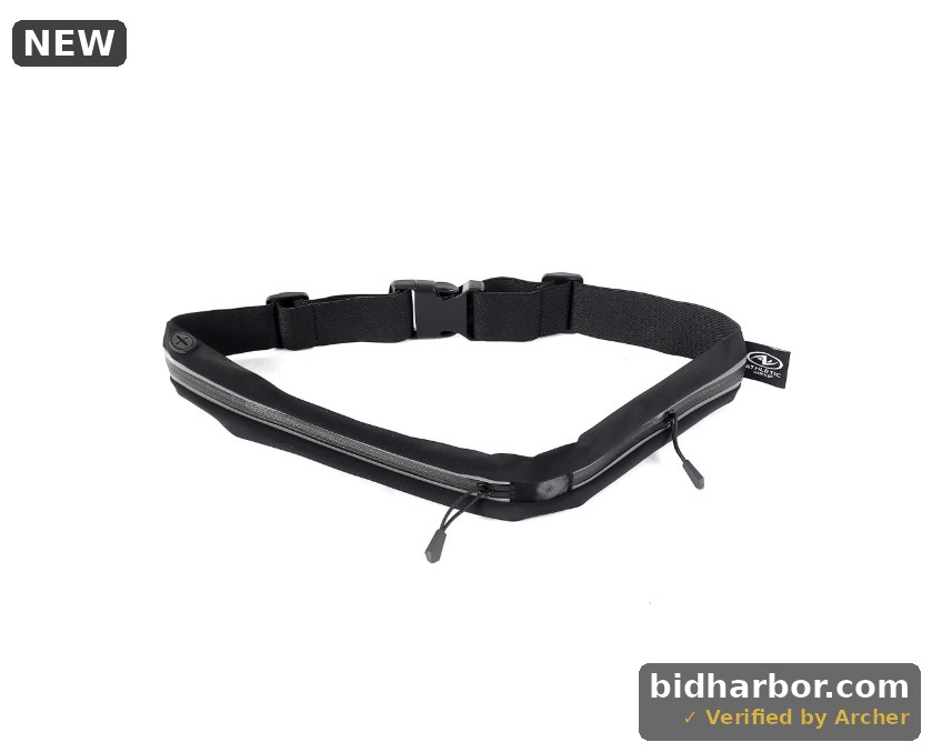 Athletic Works Running Belt with Expandable Zip Pocket