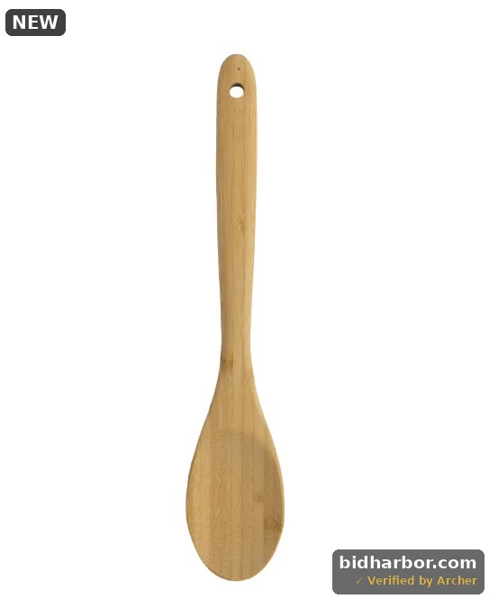 Mainstays Bamboo Cooking Spoon Natural Bamboo Crafted 13 L Kitchen Prep