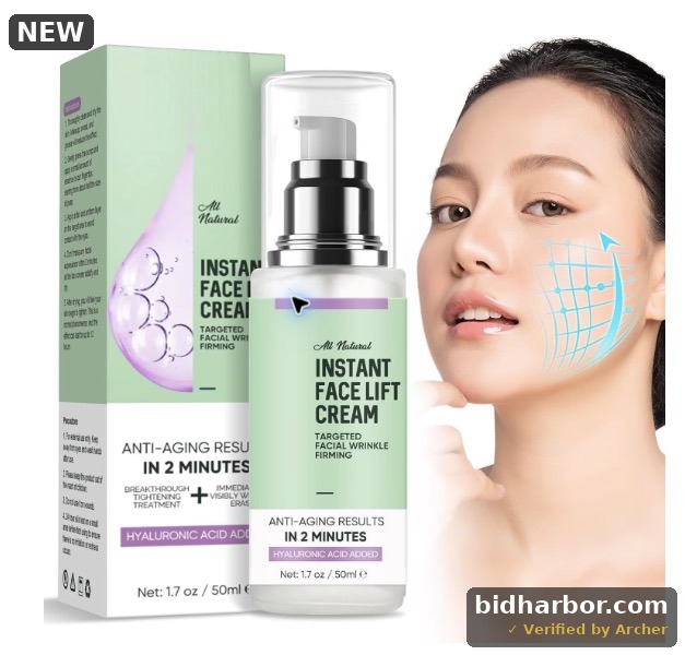 Instant Face Lift Cream, Temporary Skin Tightening Cream, Smoothing Fine Lines and Wrinkles for Face and Neck