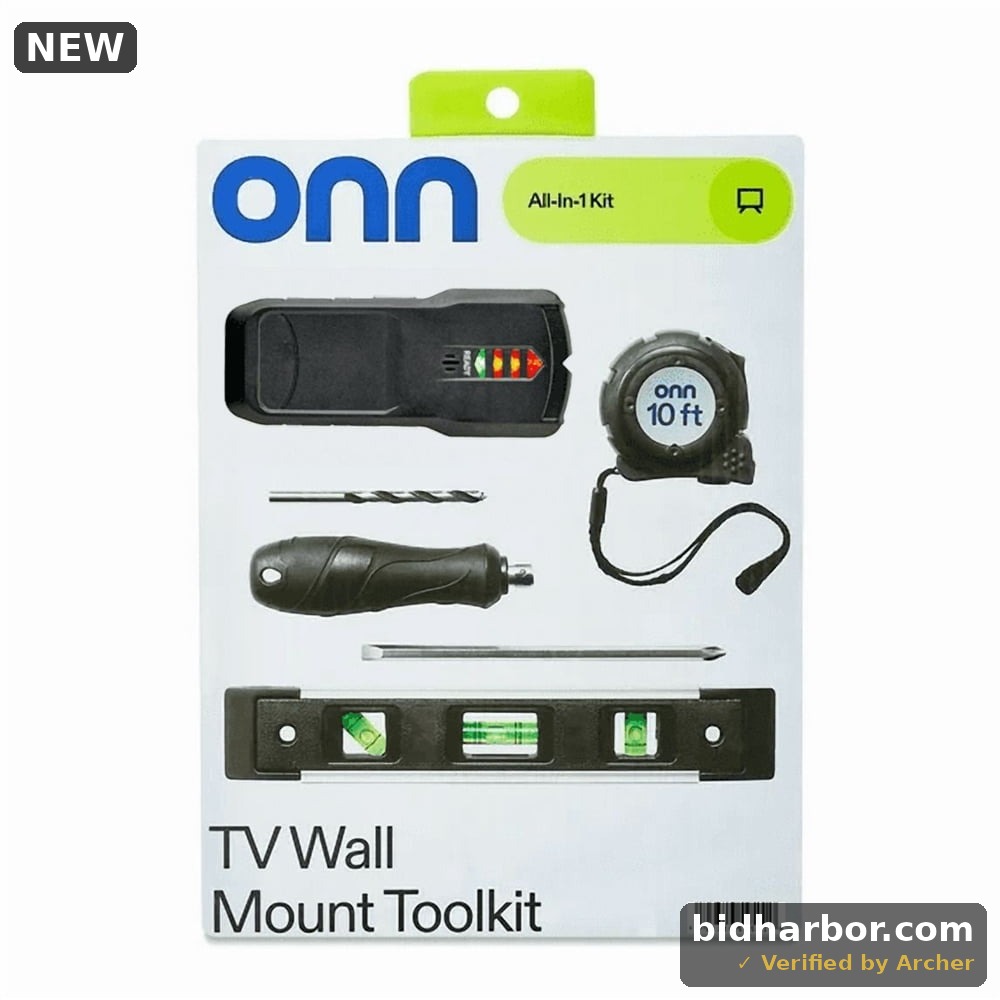 Onn 6-Piece TV Wall-Mount Tool Kit