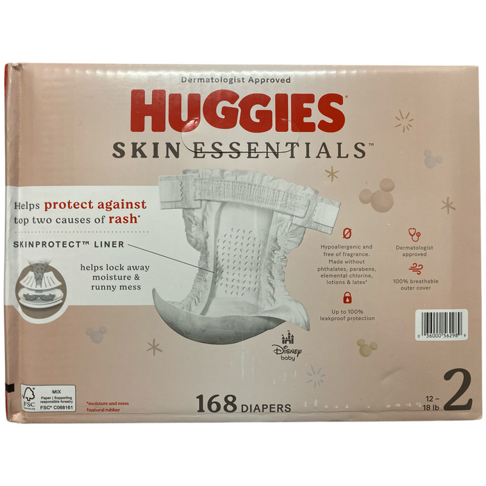 Huggies Skin Essentials Baby Diapers, Sizes 1-6