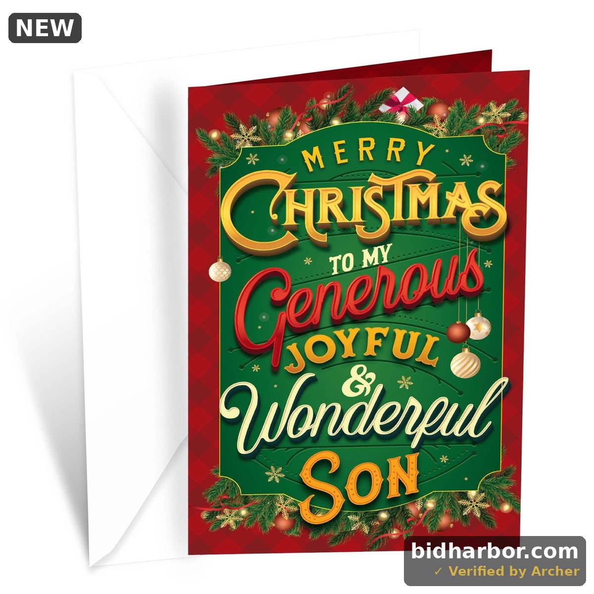 Prime Greetings Christmas Card For Son