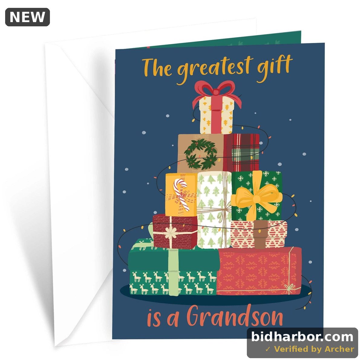 Prime Greetings Grandson Christmas Card
