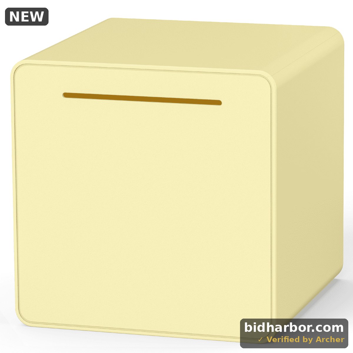 Hizgo Assemble-It-Yourself Must-Break Piggy Bank, 6 in ABS Plastic Money Box, Yellow