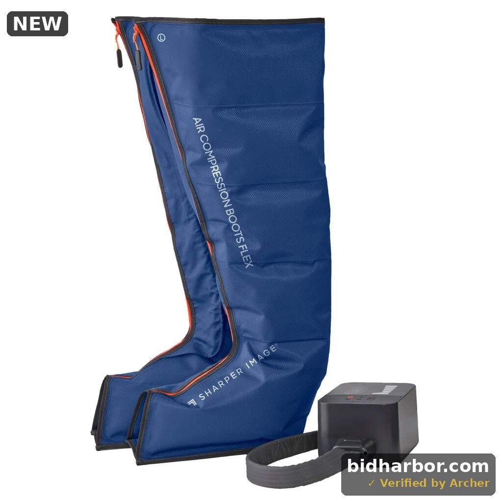 Sharper Image Air Compression Boots Flex Leg Recovery System Small/Medium
