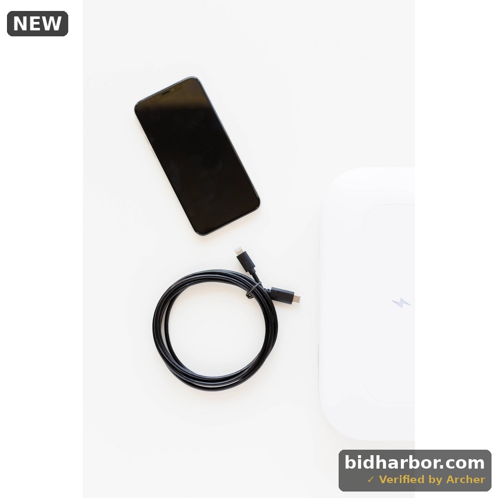 PhoneSoap Charging Cable, Apple, Compatible with iPhones and iPads (6 Foot, USB-C to Lightning)