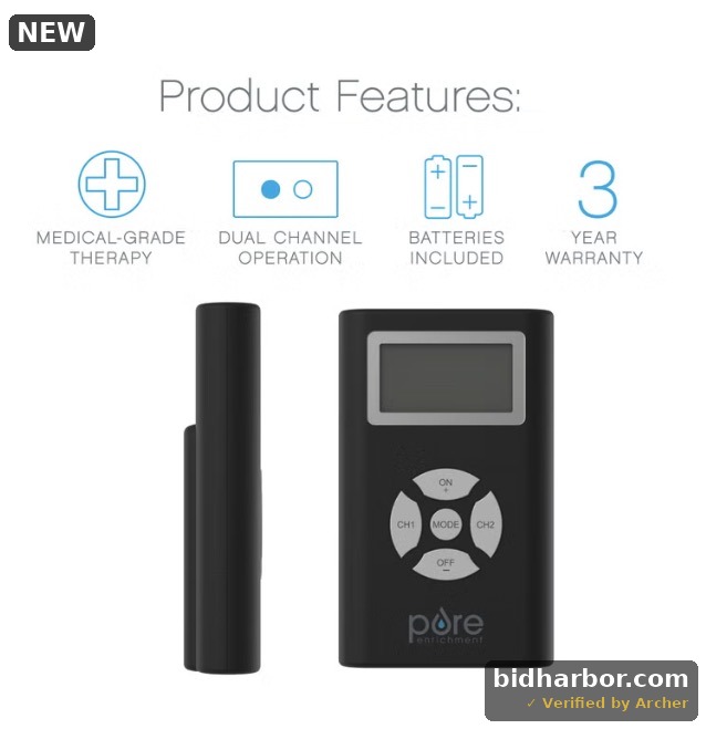 Pure Enrichment PurePulse Duo Deluxe Ems And Tens Combo Device