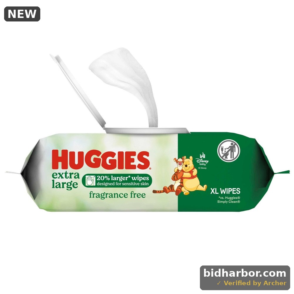 Huggies Extra Large Baby Wipes, 1 Flip-Top Pack (42 Wipes Total)