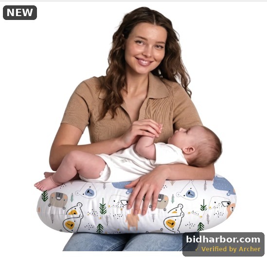 Little Grape Land Nursing Support Pillow, Spring Flowers